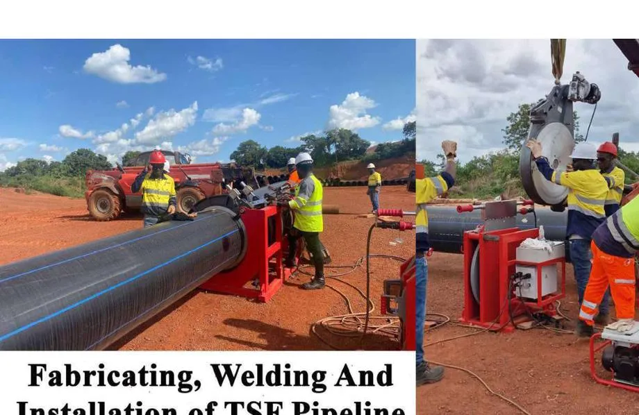 Pipeline TSF — soudure & installation