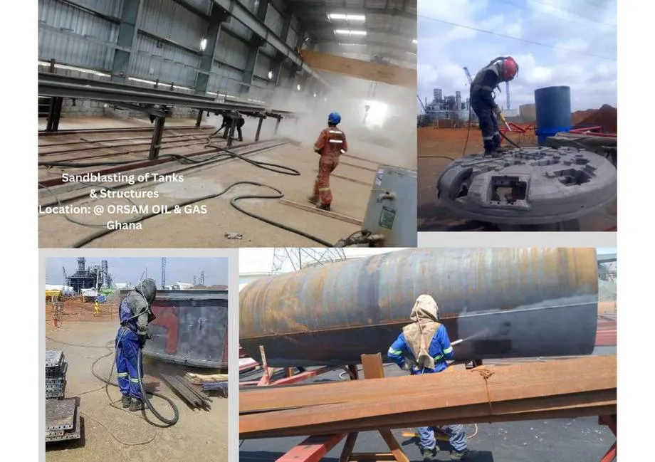 Sandblasting tanks & structures — Orsam Oil & Gas